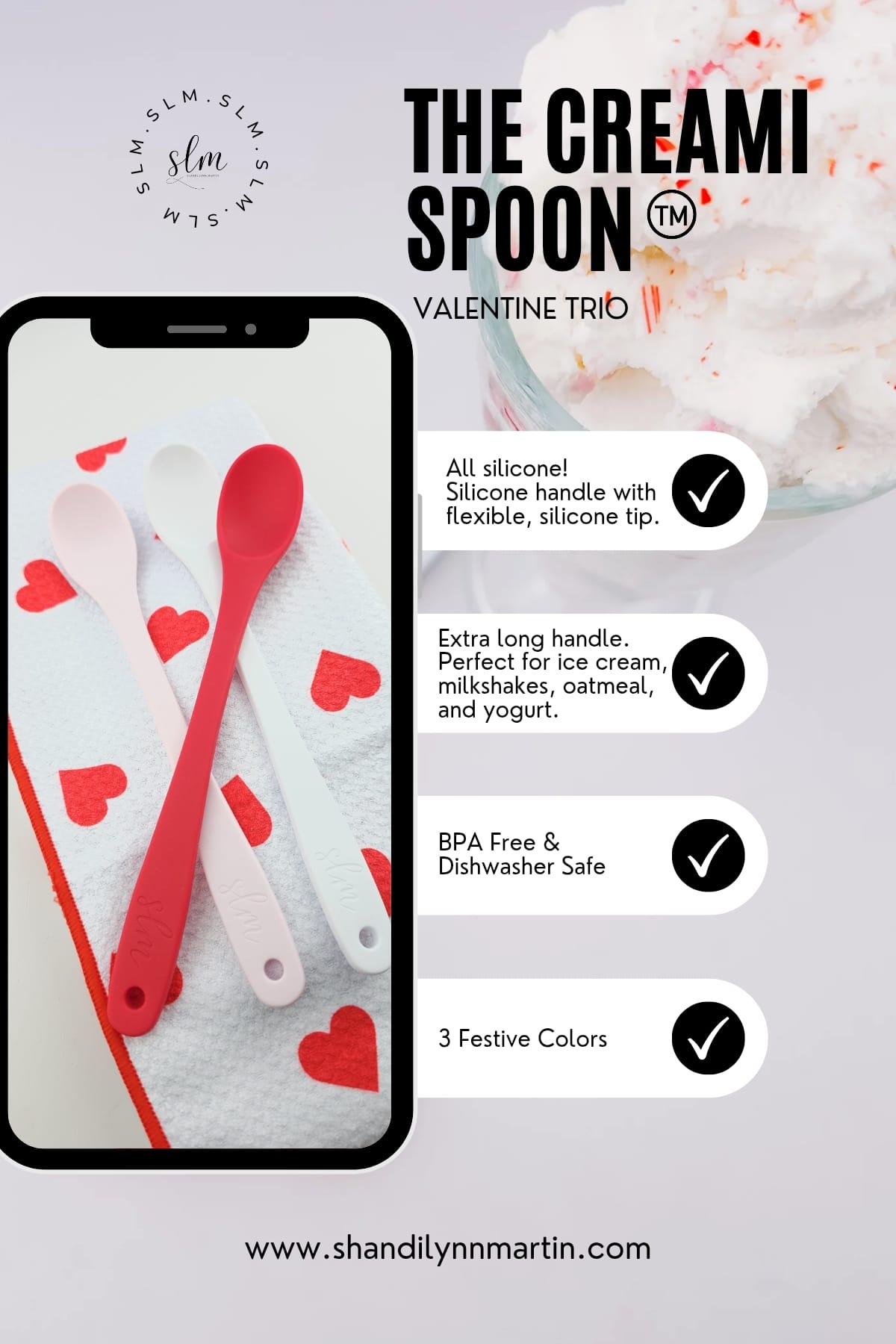 The Creami Spoon - The Valentine Trio